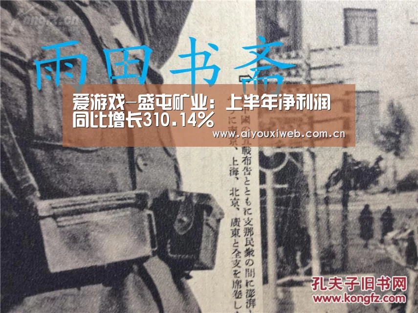 爱游戏-盛屯矿业:上半年净利润同比增长310.14%(图1) 爱游戏体育app